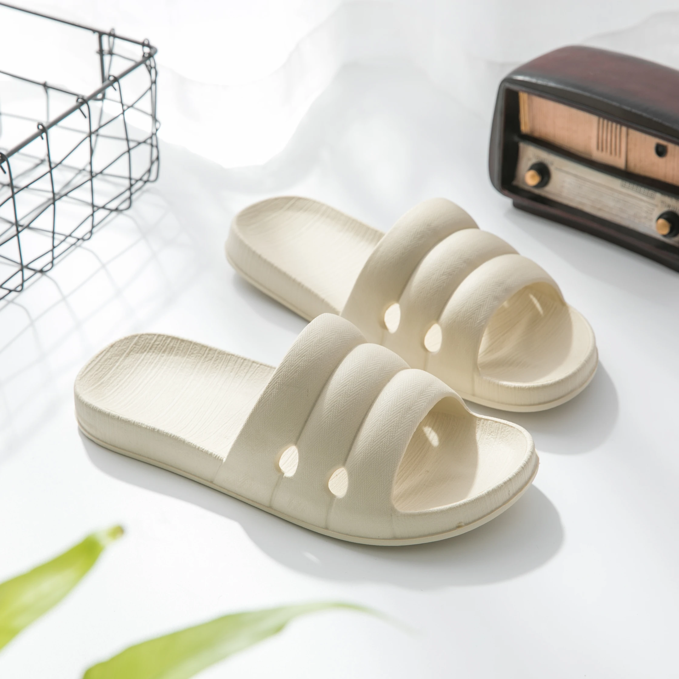 

Custom Logo Slide Sandal Wholesale chinese Unisex House Bathroom Home Indoor Eva Rubber Slipper For Women, Blue