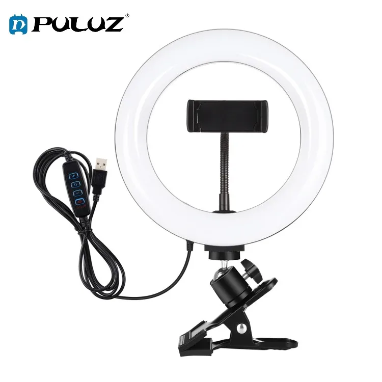

Same day Shipping PULUZ 7.9 inch 20cm Dimmable LED Curved Vlogging Photography Ring Light Led