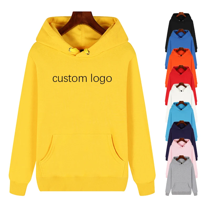 
Cheap high quality custom logo print superme pullover oversize black white plain blank cotton polyester unisex men women hoodie 