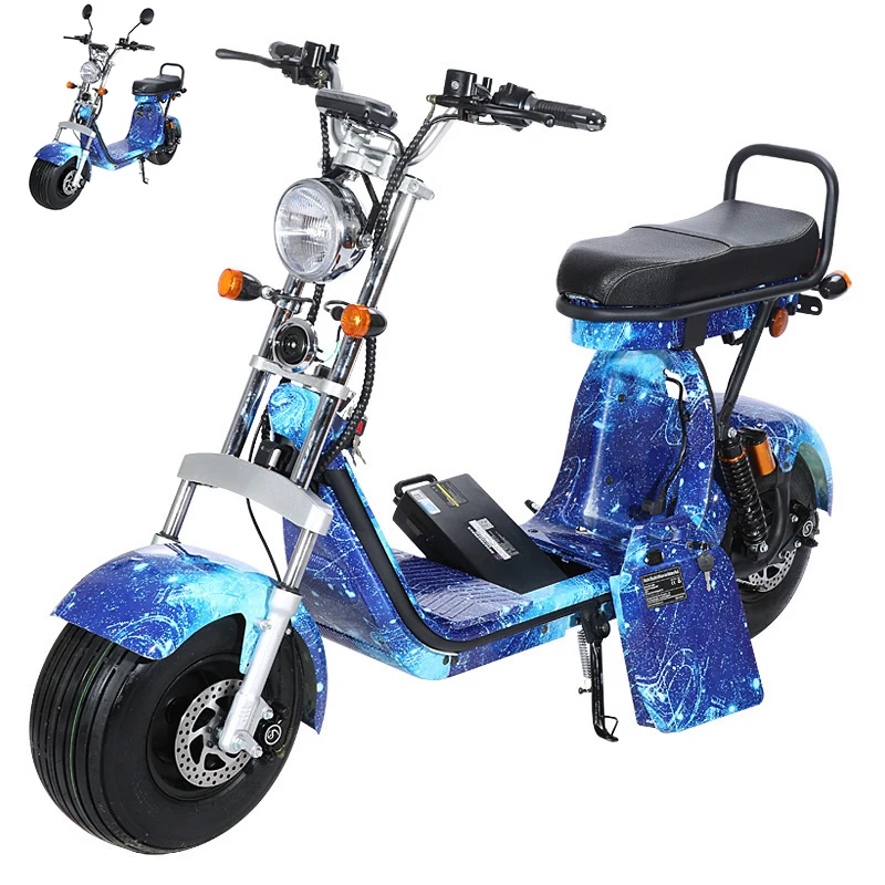 

High power EEC COC Smart Electric Motorcycle 2 Wheel front and rear left and right turn signals Citycoco Scooter For Adults