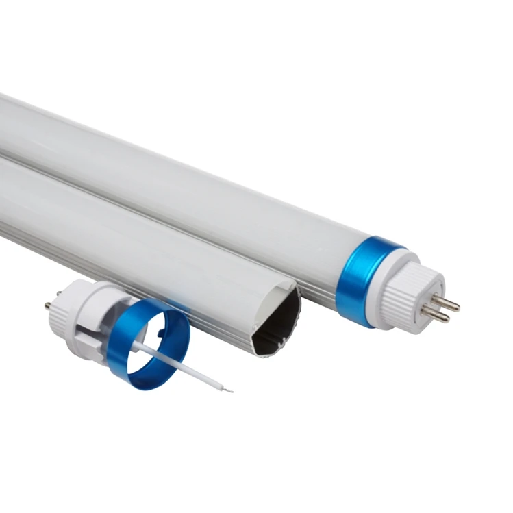 AC85-265V T5 T8  led tube light G5 pins ballast compatible blue ring rotatable with lock dimmable Triac 4000k