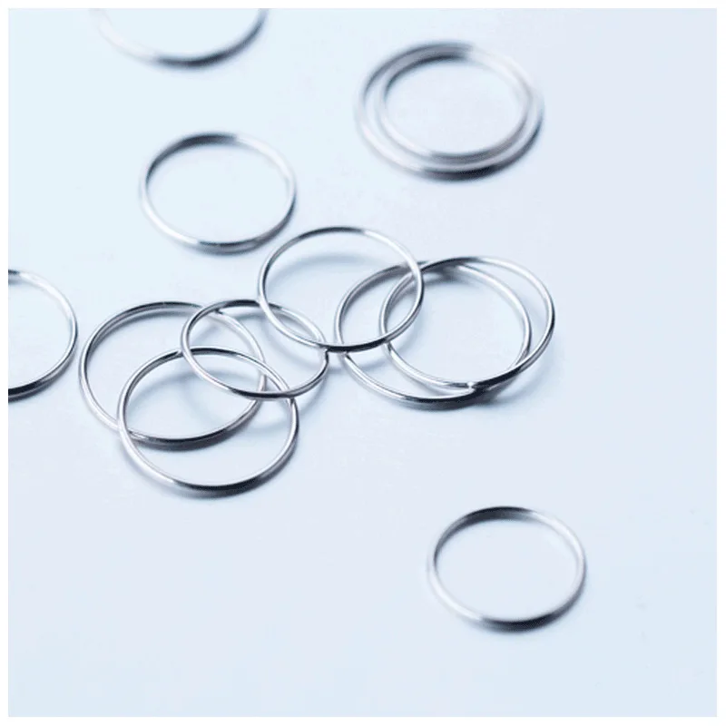 

R1281 Wholesale Silver Jewelry Silver Ring With Ring And Tail