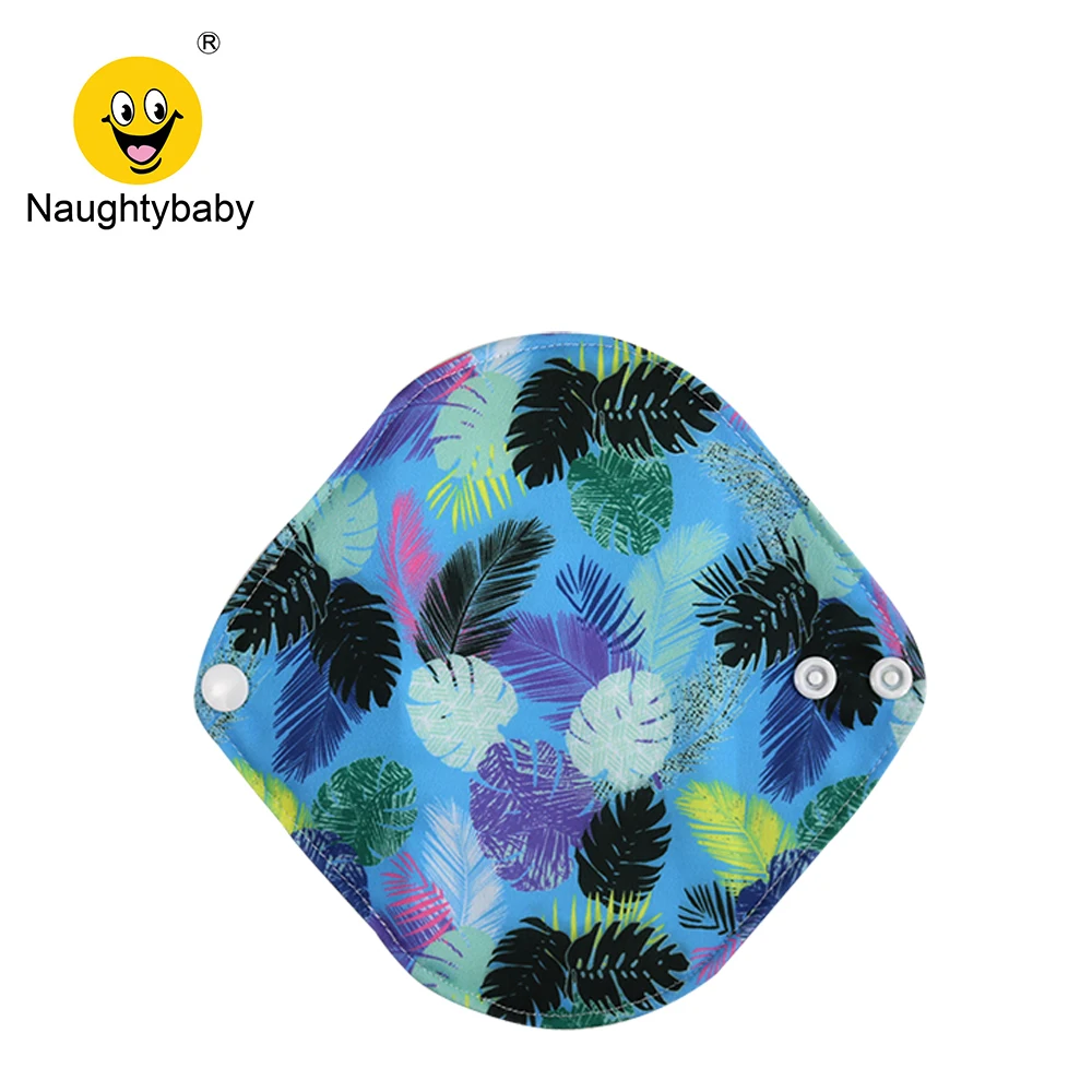 

Washable reusable bamboo biodegradable sanitary pads, Printing colorful