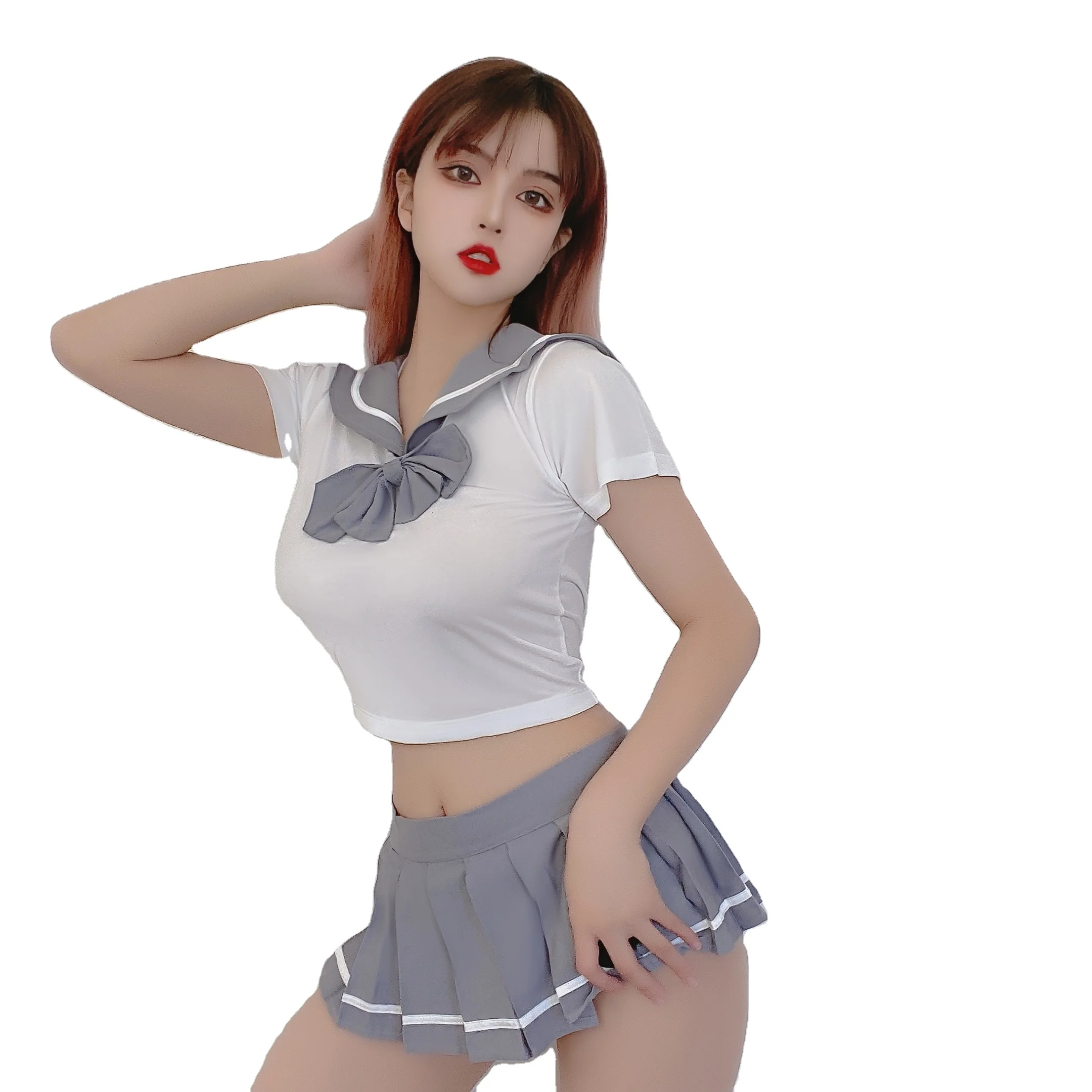 

Plus Size Cosplay Student Lingerie Sexy Hot Erotic Costumes Schoolgirl Sexy Plaid Uniform Costumes for Women