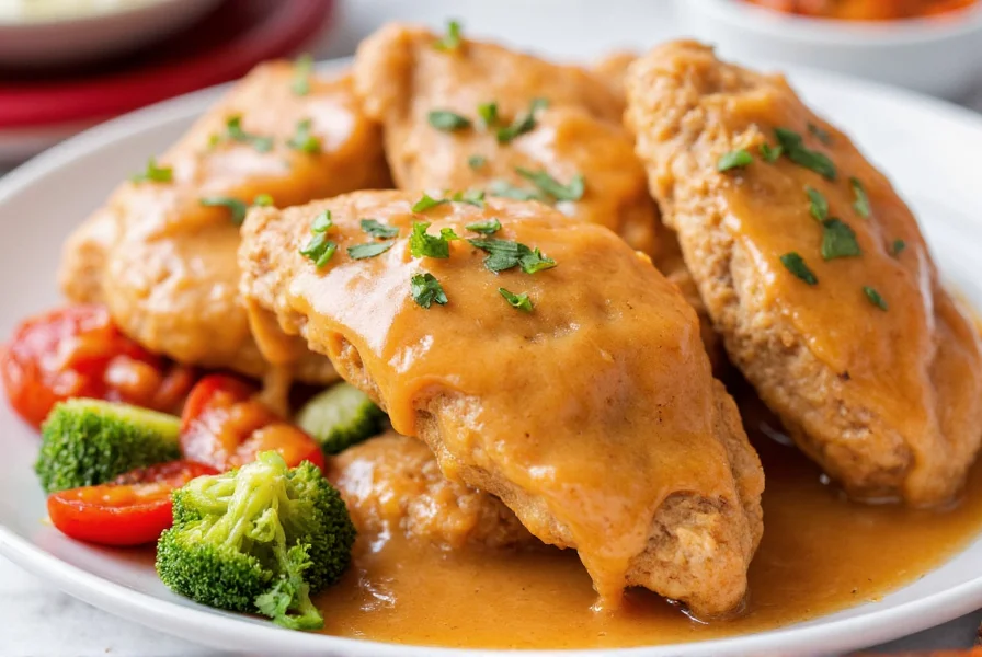 Ghost pepper ranch sauce drizzled over crispy chicken tenders with vegetable sides