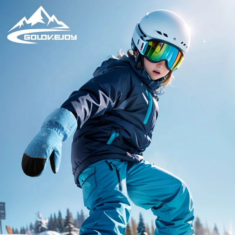 

GOLOVEJOY DRST32 Fashion Outdoor Cute Children Warm Snow Infant Mittens Thermal Ski Winter Kids Gloves