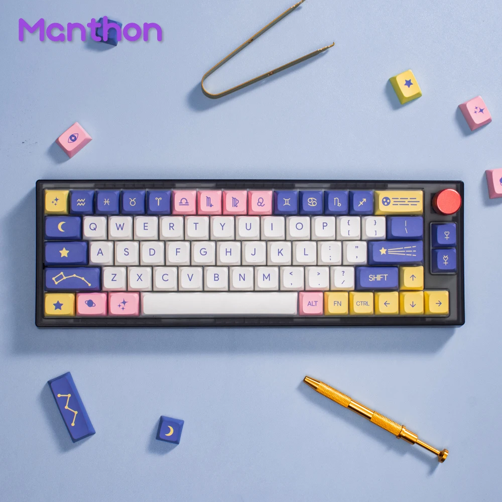 

Astrology PBT 138 Keys Keycaps with DYE-Sublimation XDA Profile For Mechanical Keyboards MX Switch