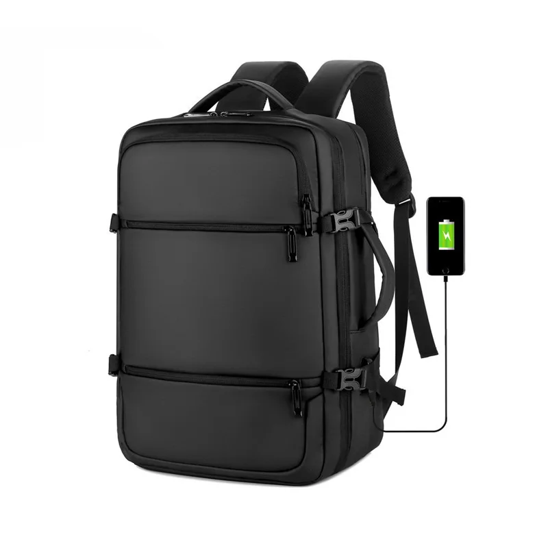 

Wholesale Unisex 15.6 Inch City Black Backpack USB Men Laptop Backpack Anti Shock Business School Backpack Bag For College, Black,grey, or customized