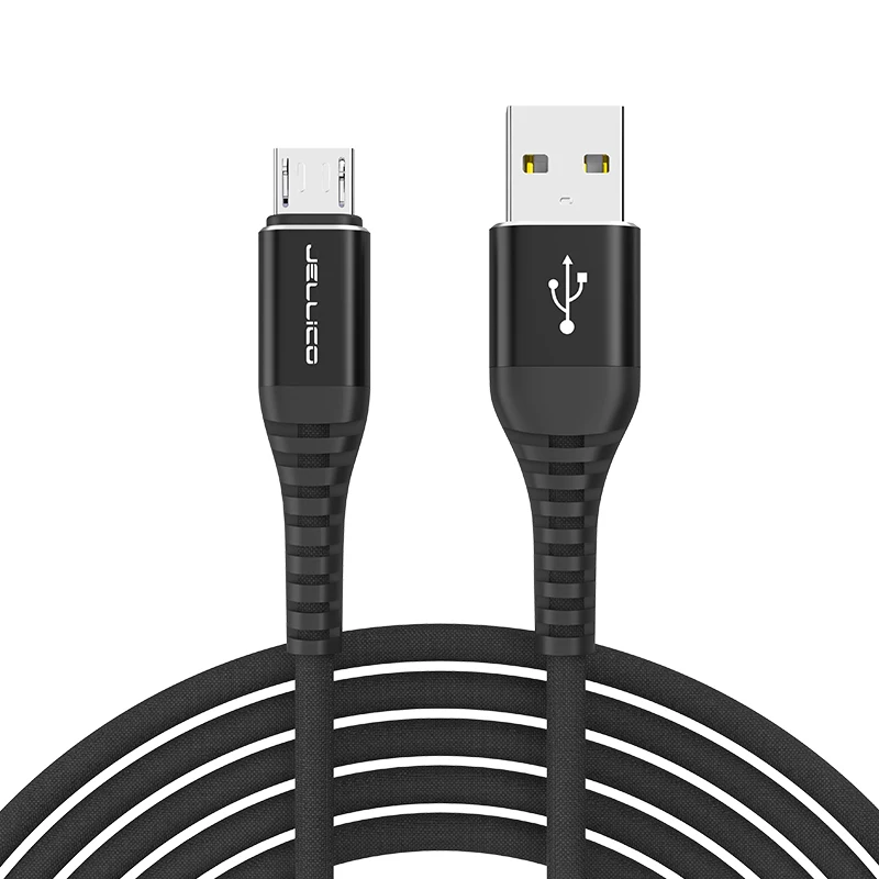 

Jellico KDS-25 1.2M New Items braided usb data cable Micro Usb Cable, Black, red and blue