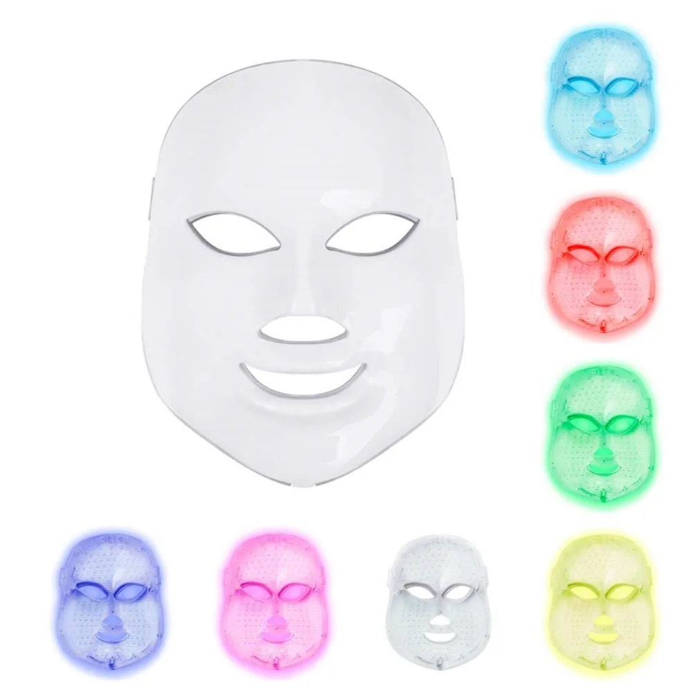 

Professional PDT 7 Color LED Photon Beauty Full Face Mask Massage Light Therapy Facial LED Mask