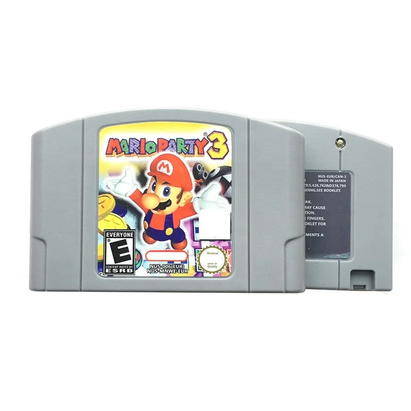 

Hot Sale EUR PAL Version English Language Retro Video Game Card N64 Super Mario Party 3