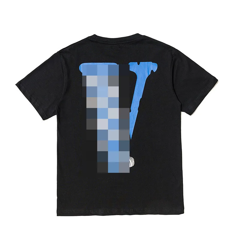 

New round neck big V snake print T-shirt with short sleeves men T-shirt Famous Brand