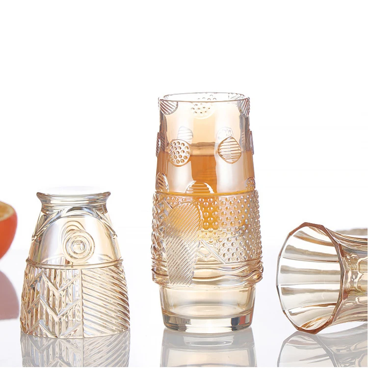 

Creative Glass Koi Cup 4 Pieces Set Auspicious ins With Fish Carp Stacked Cups Every Year Household Tea Stackable Chinese Gift