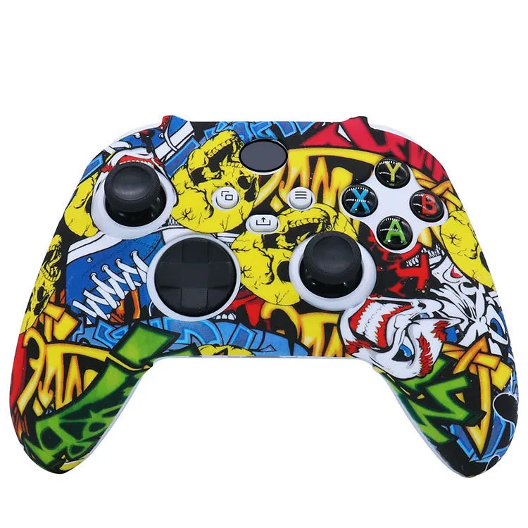 

Camouflage Silicone Handle Cover Gamepad Joystick Skin Grip Case For XBOX SERIES S X Gaming Controller