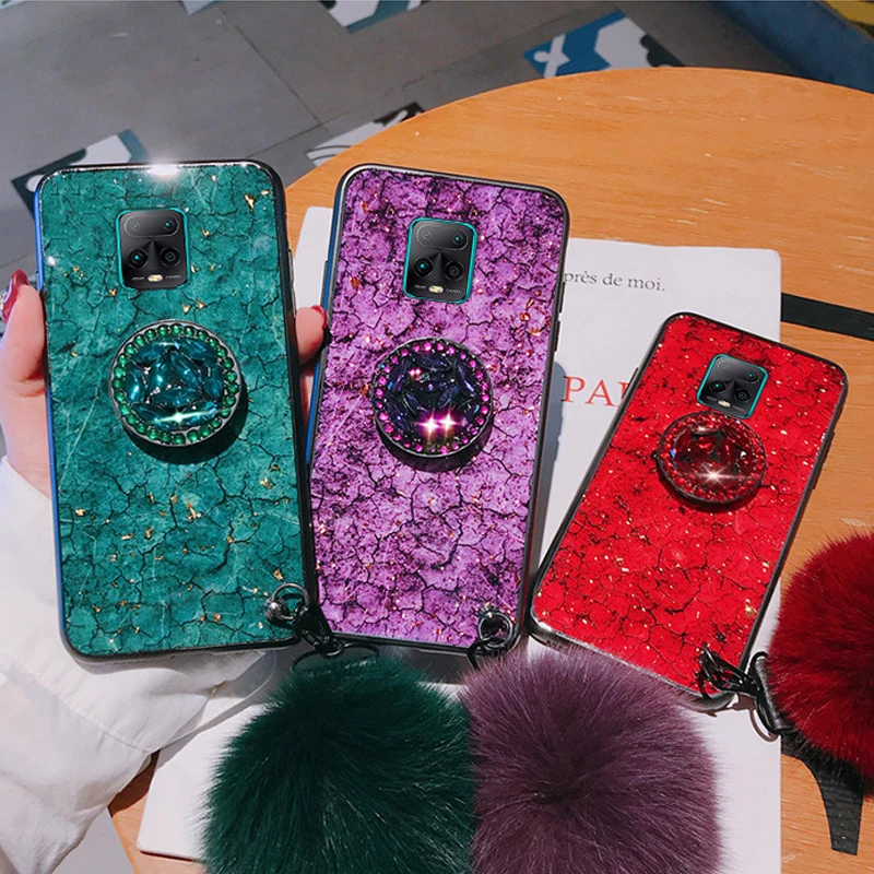 

For Redmi Note 9 9S 9A 8A 8T 8Pro 7 7A Case, Luxury Ball Lanyard Phone Case For Xiaomi Redmi Note 8 8A 8T 8Pro 7 7A Holder Cover, 9 colors