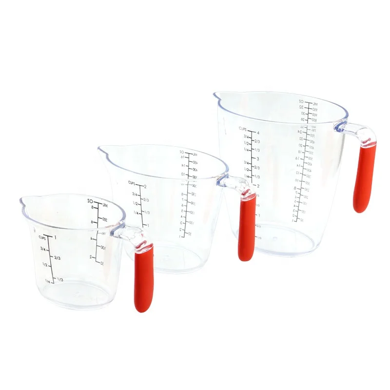 

PS TPR Material 3Pcs Measuring Cup