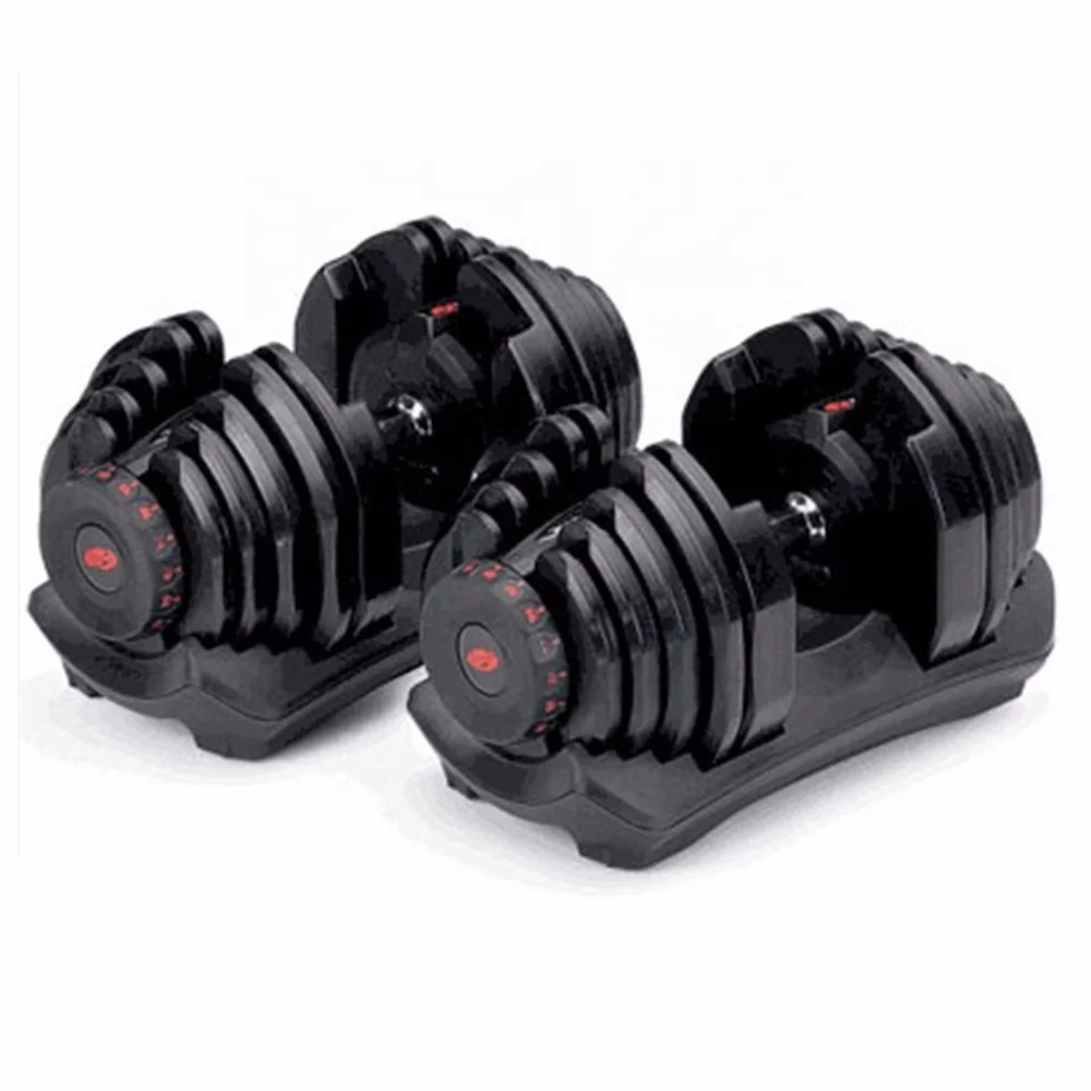 

Wholesale 40kg Dumbells Adjustable Set for Muscle training, Black