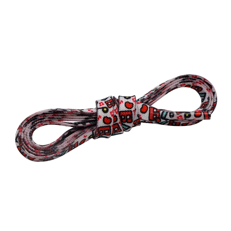 

Coolstring Manufacturer Custom Length Hot Sale Flat polyester Sublimation Width 0.8cm Shoelaces, Customized
