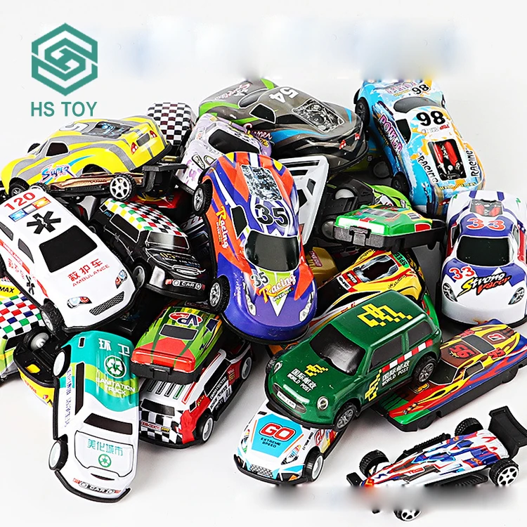 

HS 50-Pieces Pull Back Diecast Car Miniature Alloy Metal Racing Vehicle Car Mode With Hand Window Box