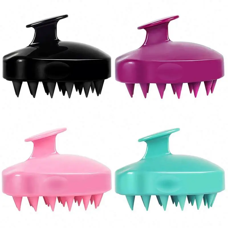

Coquillage Bambou Shampooing Massant Le Cuir Chevelu Brosse De Massage Pour Cheveux En Silicone Brosse a Shampoing