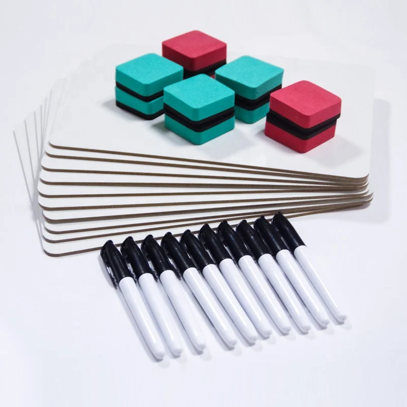 
Amazon Cheap Price No Frame Double Sided White Board Set Small Dry Erase Lapboard Whiteboard for Kids Classroom 