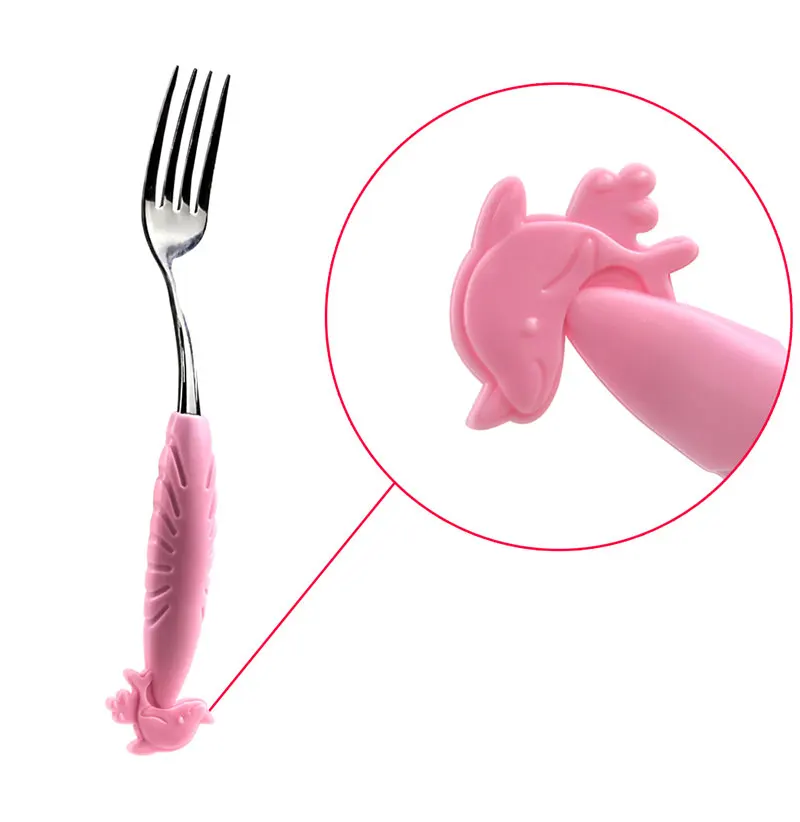 baby plate with spoon and fork set