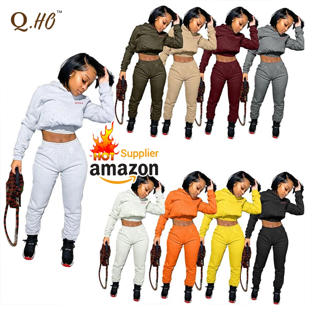 

Hot sale Womens For Fall Stacked Top Sexy Pieces Suit Summer Size Long T S Two Piece Outfits pants sets, Picture