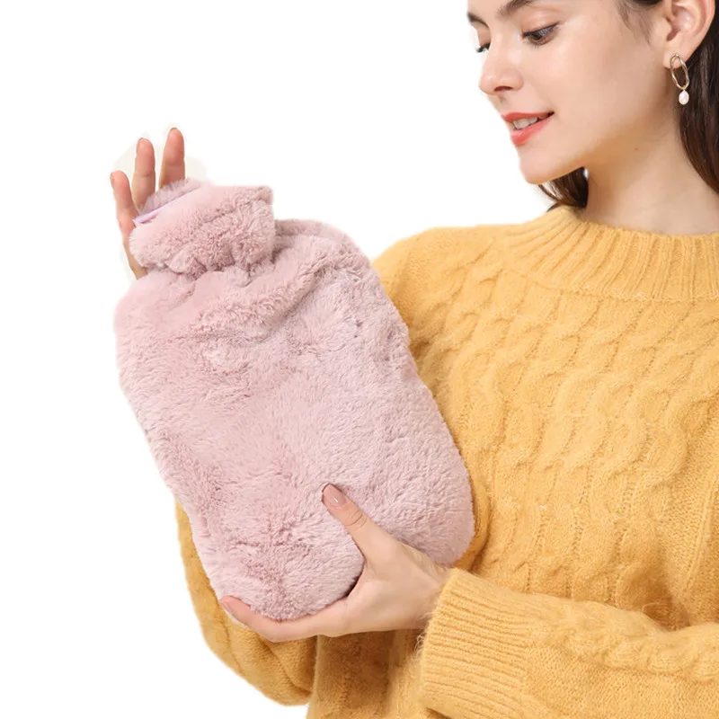 

Plush cover with warm hot water bottle hot water bag from China