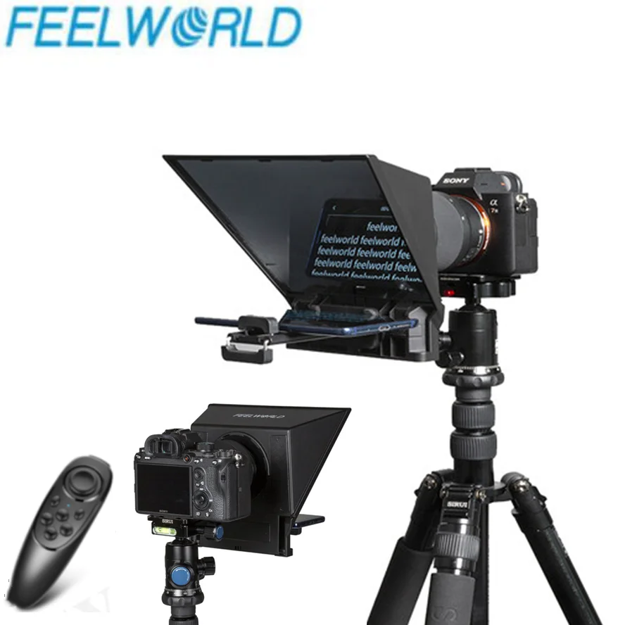 

Feelworld TP2A TP2 Protable Mini camera Teleprompter Video teleprompt For Smartphone DSLR camera recording Video