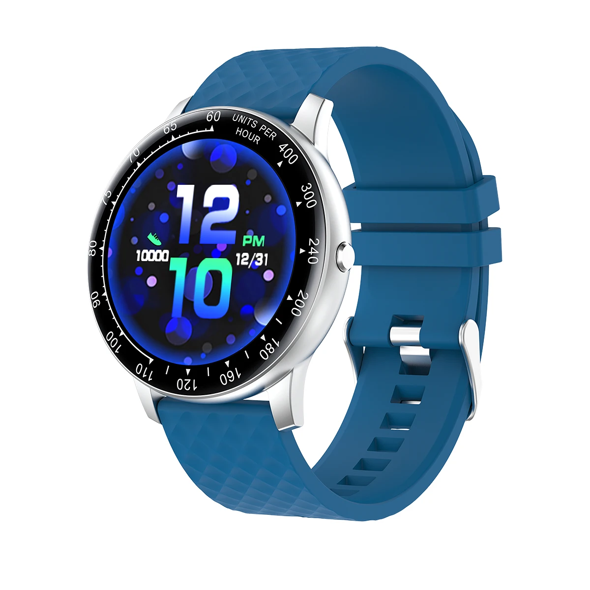 

2021 new IP68 waterproof H30 smart watch 1.54 inch large color screen weather forecast smart watch H30 for men and women, Black, blue, pink, purple