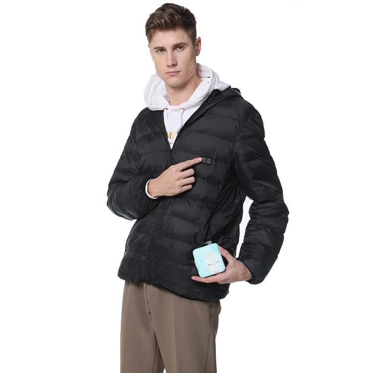 

Adjustable Waist Design USB Power Bank Motorcycle Down Heating Mantle Jacket