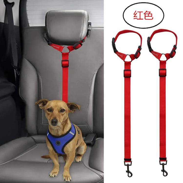 

Amazon hot selling best durable Dog leash adjustable Pet Dog car Seat Belt leash