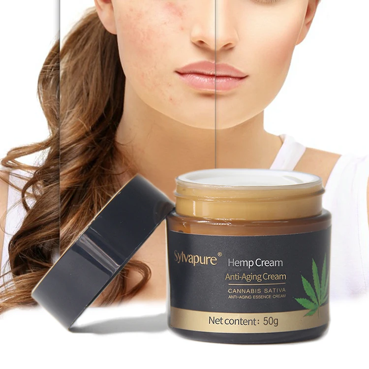 

Private Label Best Organic Herbal Hemp Repair Pimple Anti Acne Remover Face Cream, Milk white