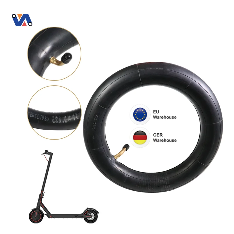 

New Image 10 Inch Scooter Pneumatic Tyres With Bent 90 Degree Valve For M365 Pro Pro2 1S 10x2.125 Electric Scooter Inner Tube
