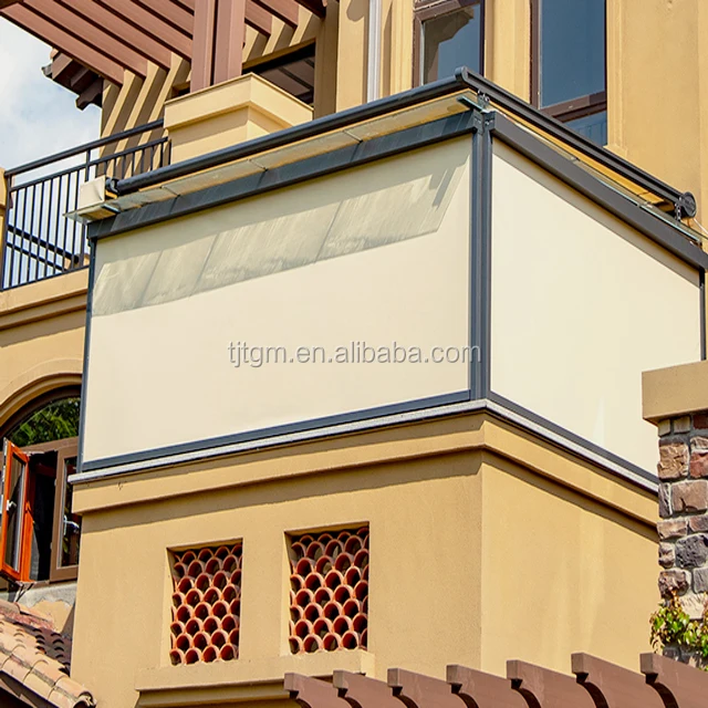 
Manual or electric effective zip track roller blinds horizontal European roller blinds headrail 