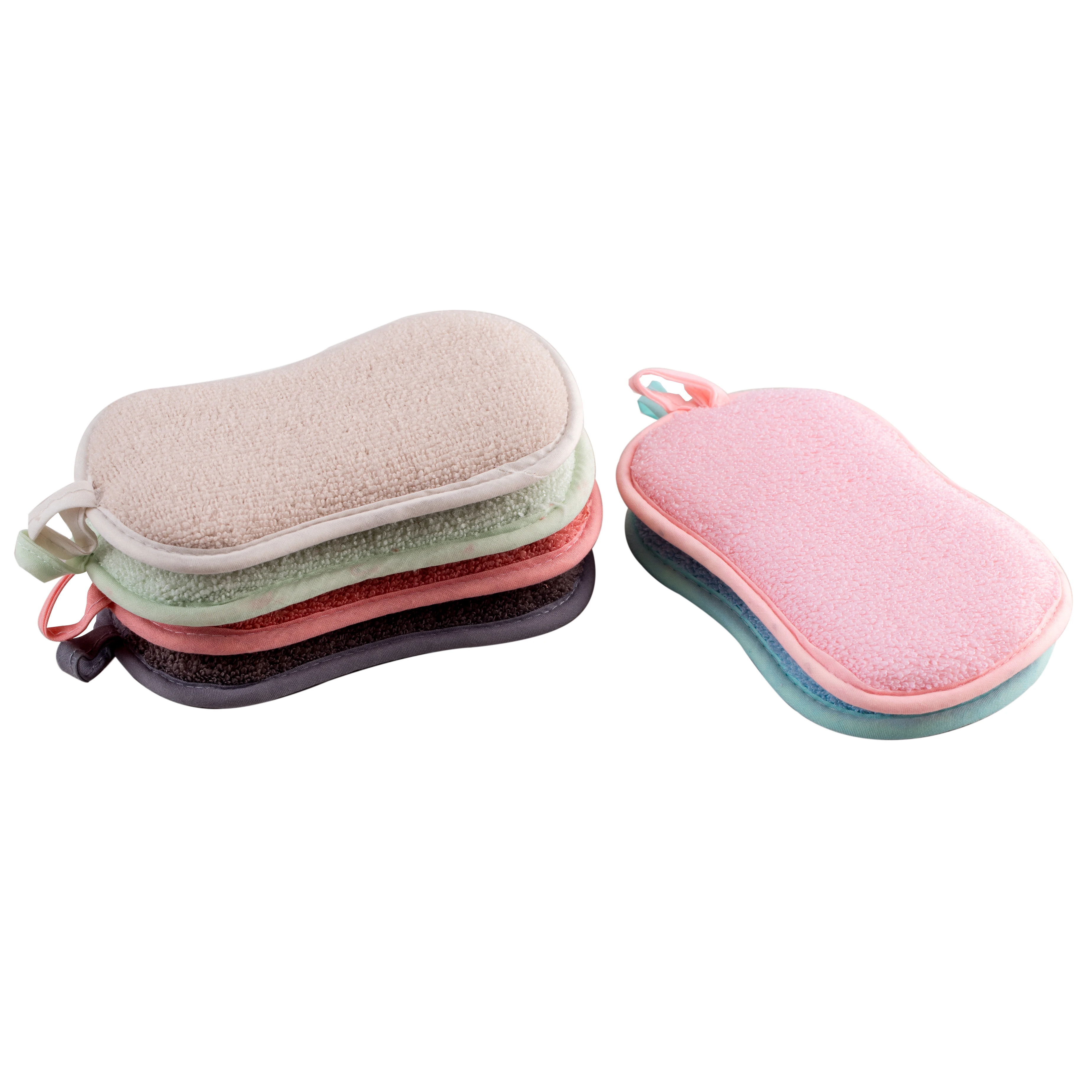 

Scouring Pad Eco Friendly Kitchen Cleaning Magic Microfiber Dishwashing Sponge, Multiple colors