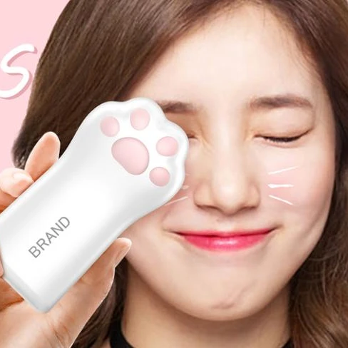 

New Design Cat's Paw Powerbanks Cat Claw Cute Power Bank Girl 10000 mah Smart Power Bank for Women, Pink, white