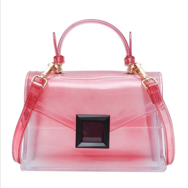 

2021 new hot-selling portable fashion small square bag waterproof transparent messenger popular bag female, Optional color