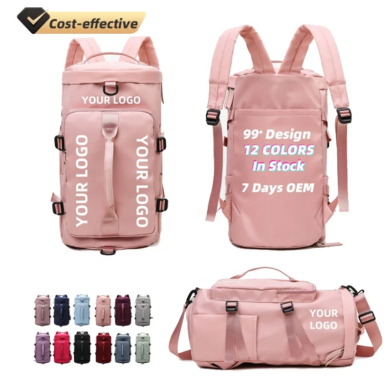 

12 Colors Mochila Bolsas De Travelling Camping Dry Wet Waterproof Gym Sport Duffel Overnight Bag Backpack with Shoes Compartment
