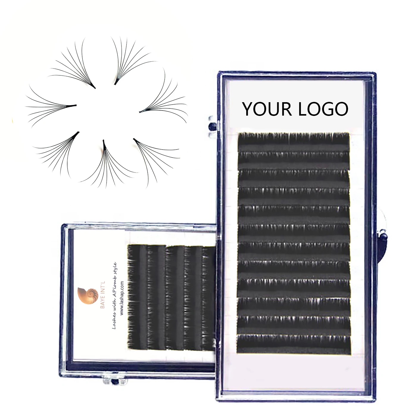 

LASHAP customized mink volume fans eyelash extension supplier wholesale handmade professional mix auto fan eyelash extension