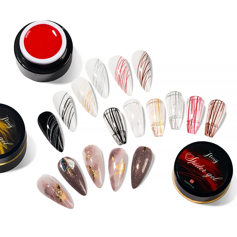 

Hot popular Elastic uv drawing spider nail gel polish nail art painting OEM private label available