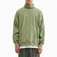 

Pullover Oversized Waffle High Collar 2019 Man Sweater