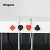Silicone multifunctional desk cable clip adhesive cable holder for USB/Mouse/Audio cable