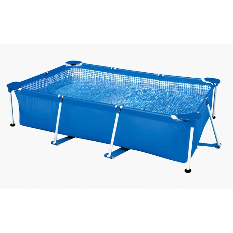 

family swimming pool Above Ground Rectangular Pool Metal frame pool