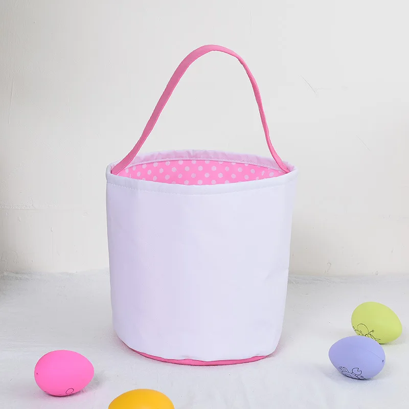 

Wholesale Candy Gift Bags Sublimation Long Bunny Ears Pink Easter Bunny Basket