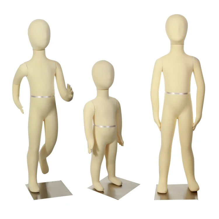 Kids Child Bendy Dummy Mannquins Flexible Movable Pinnable Posable Soft 