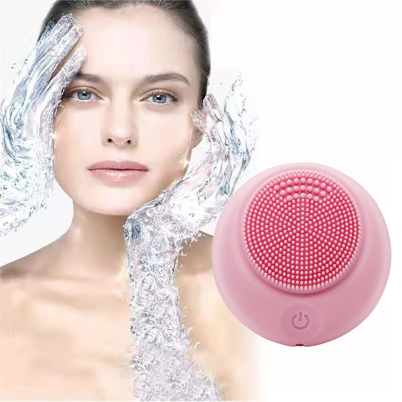 Electric Deep Makeup Cleansing Brush Sonic Vibration Massaging Facial Cleaner