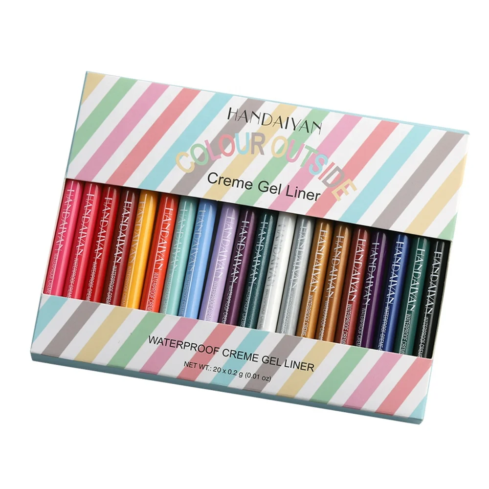 

Private Label Waterproof Neon Glitter Eye Liner Color Liquid Eyeliner Pen Set