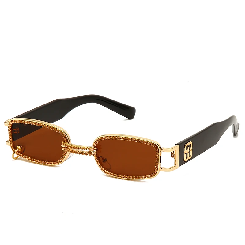 

Designer Square Fashion Rhinestone Unisex Sunglasses 2021