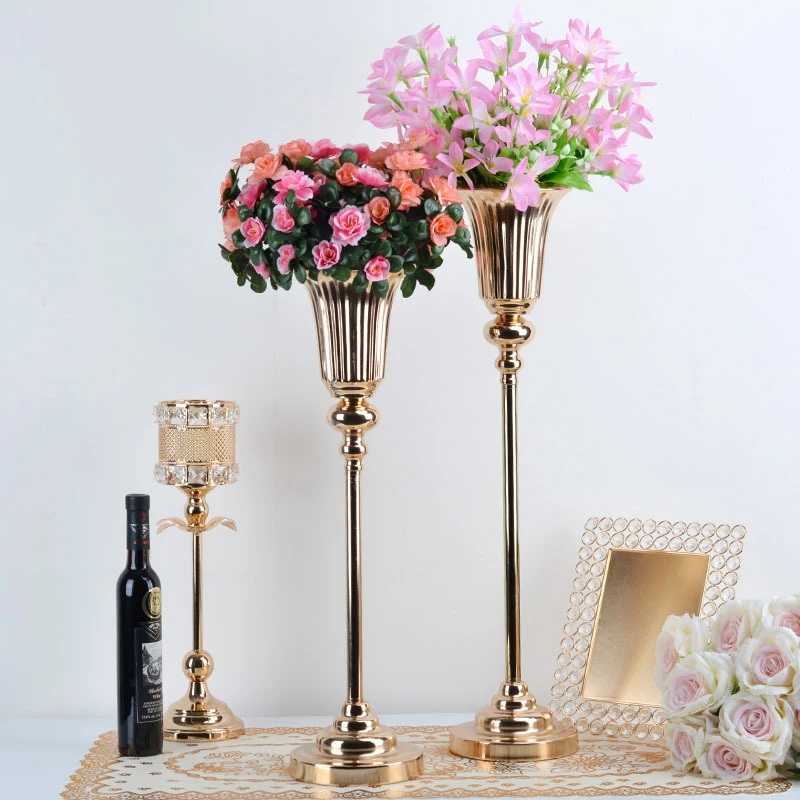 

Flower Vase Table Centerpiece Event Flowers Rack Floor Road Lead Wedding Party Decor